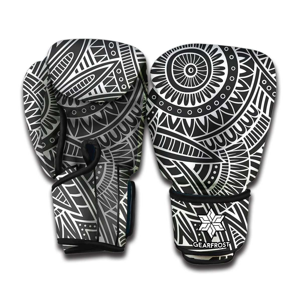 Tribal Tattoo Maori Polynesian Print Boxing Gloves