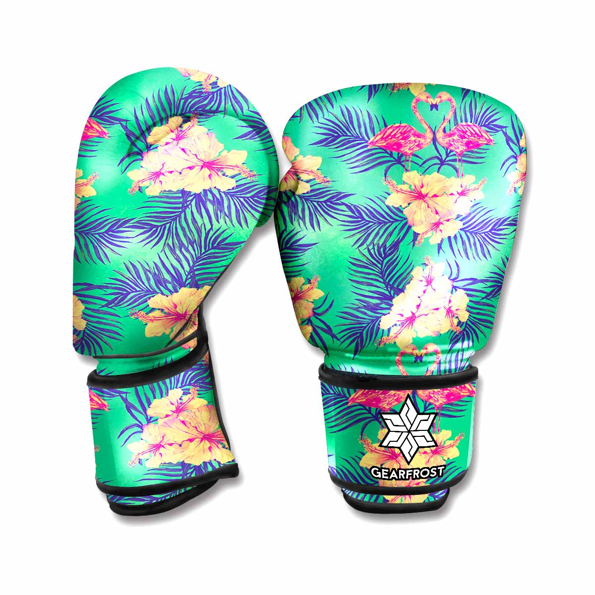 Hawaii Tropical Paradise Pattern Print Boxing Gloves