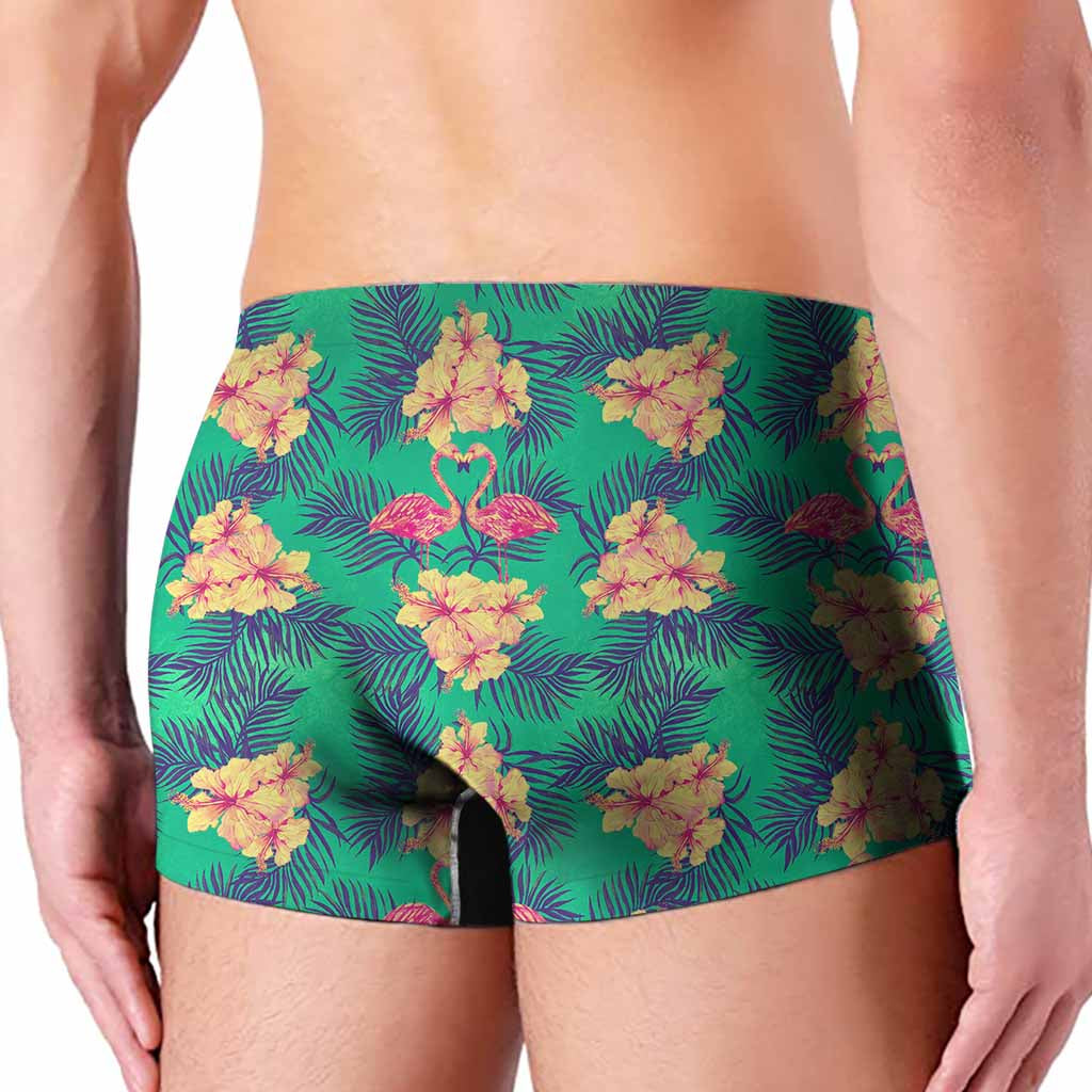 Hawaii Tropical Paradise Pattern Print Men's Boxer Briefs