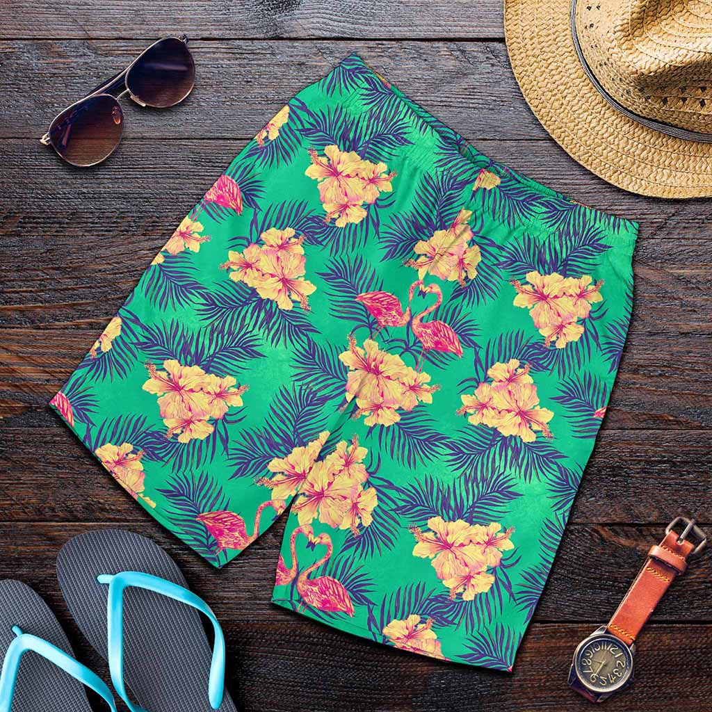 Hawaii Tropical Paradise Pattern Print Men's Shorts