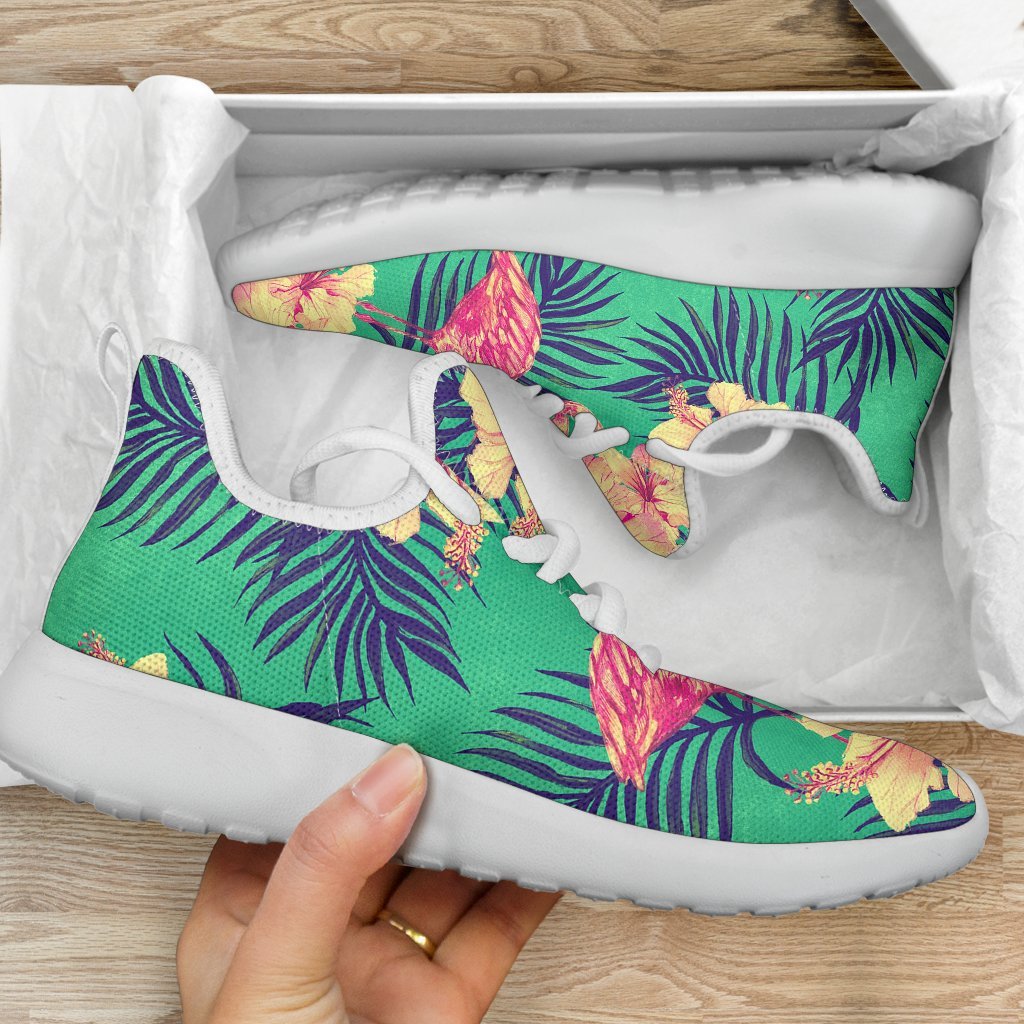 Hawaii Tropical Paradise Pattern Print Mesh Knit Shoes GearFrost