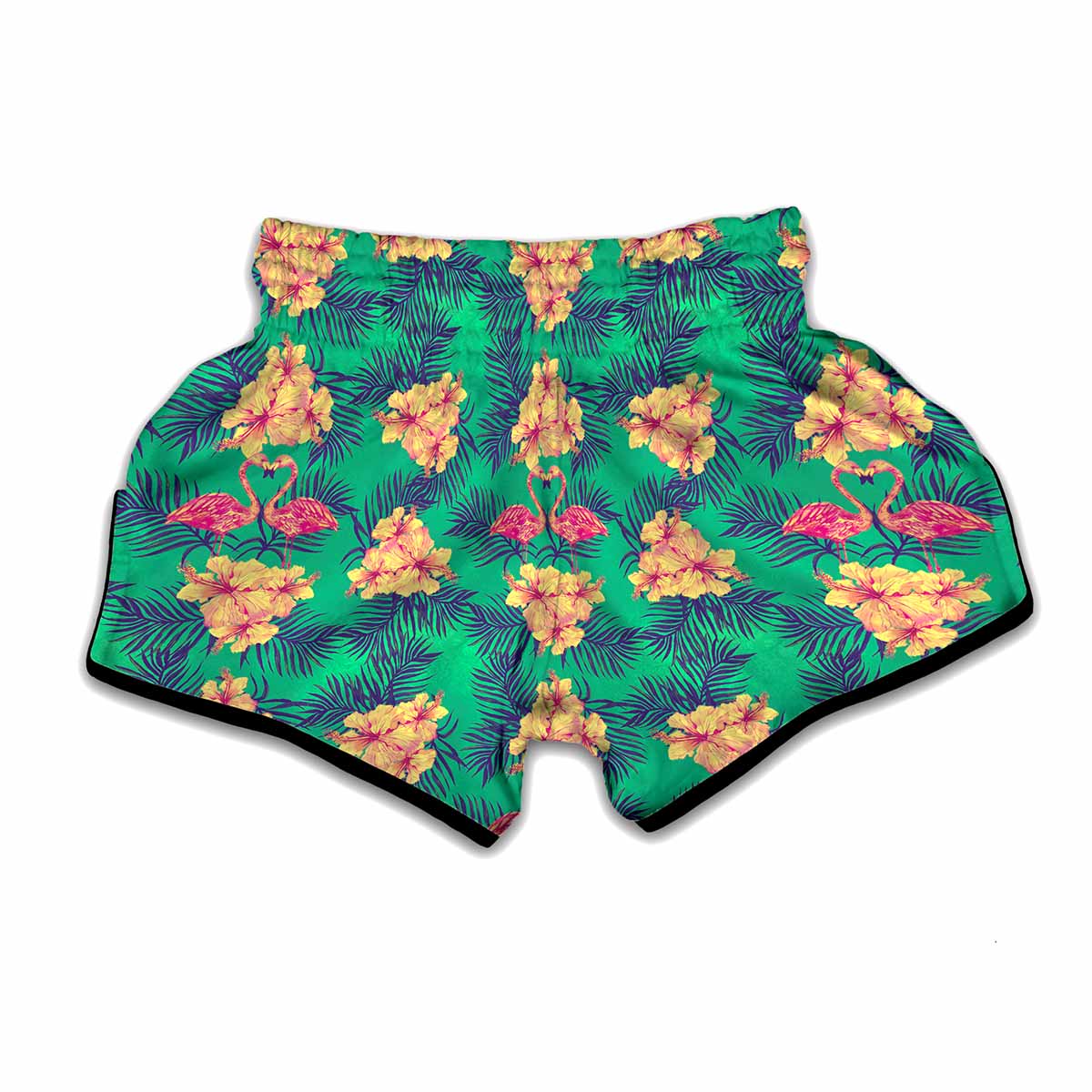 Hawaii Tropical Paradise Pattern Print Muay Thai Boxing Shorts