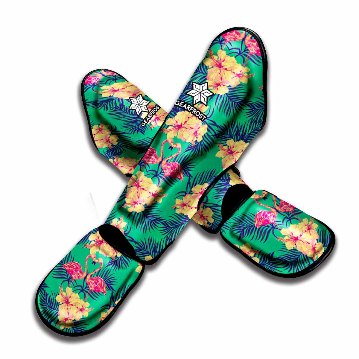 Hawaii Tropical Paradise Pattern Print Muay Thai Shin Guard