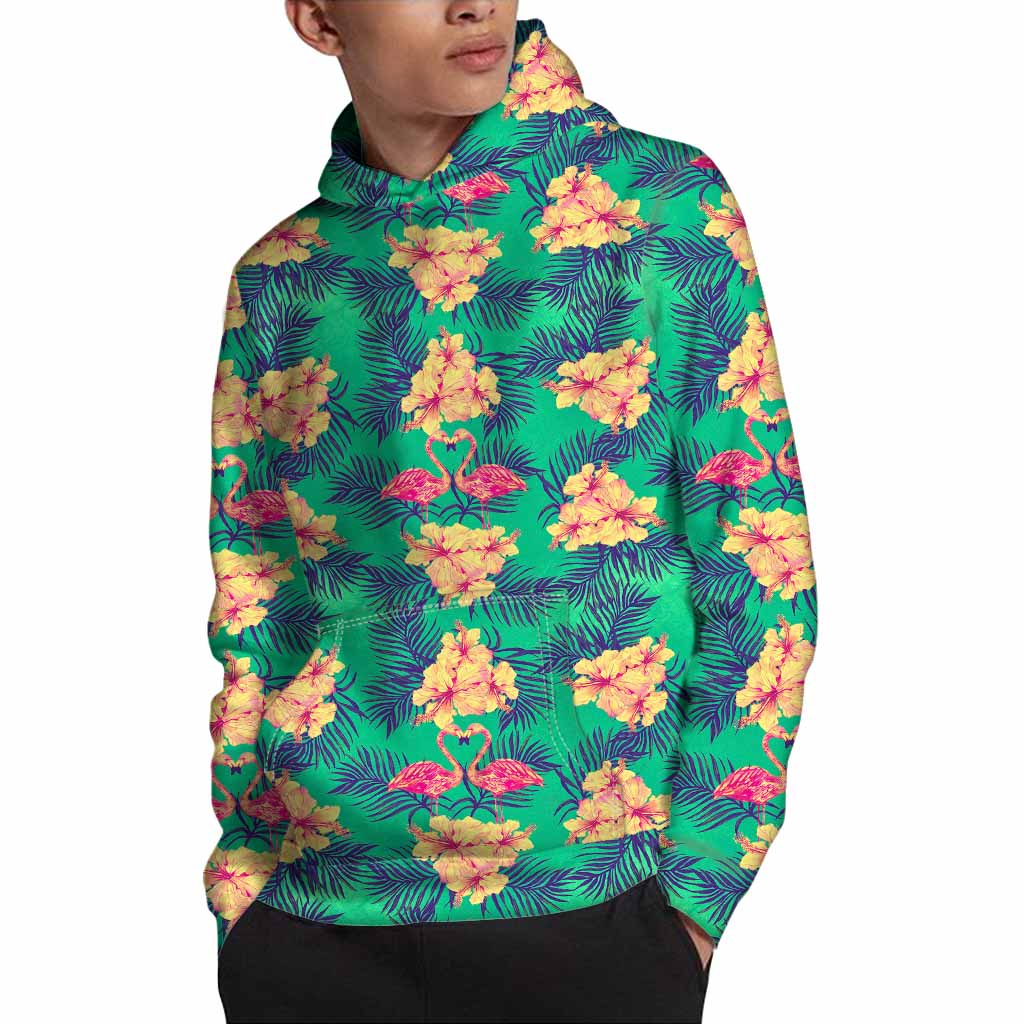 Hawaii Tropical Paradise Pattern Print Pullover Hoodie