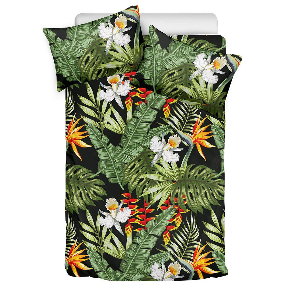 Hawaii Tropical Plants Pattern Print Duvet Cover Bedding Set