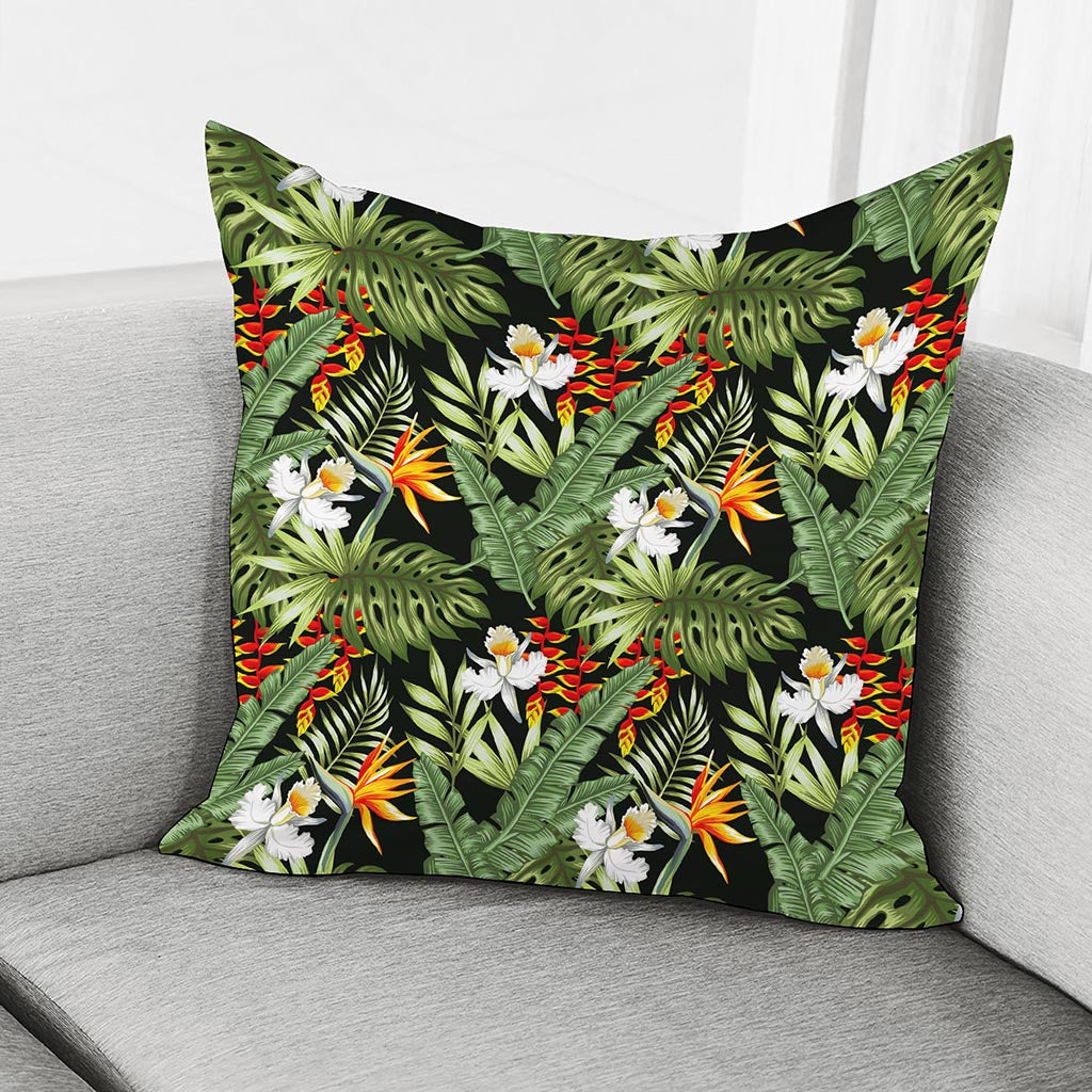 Hawaii Tropical Plants Pattern Print Pillow Cover