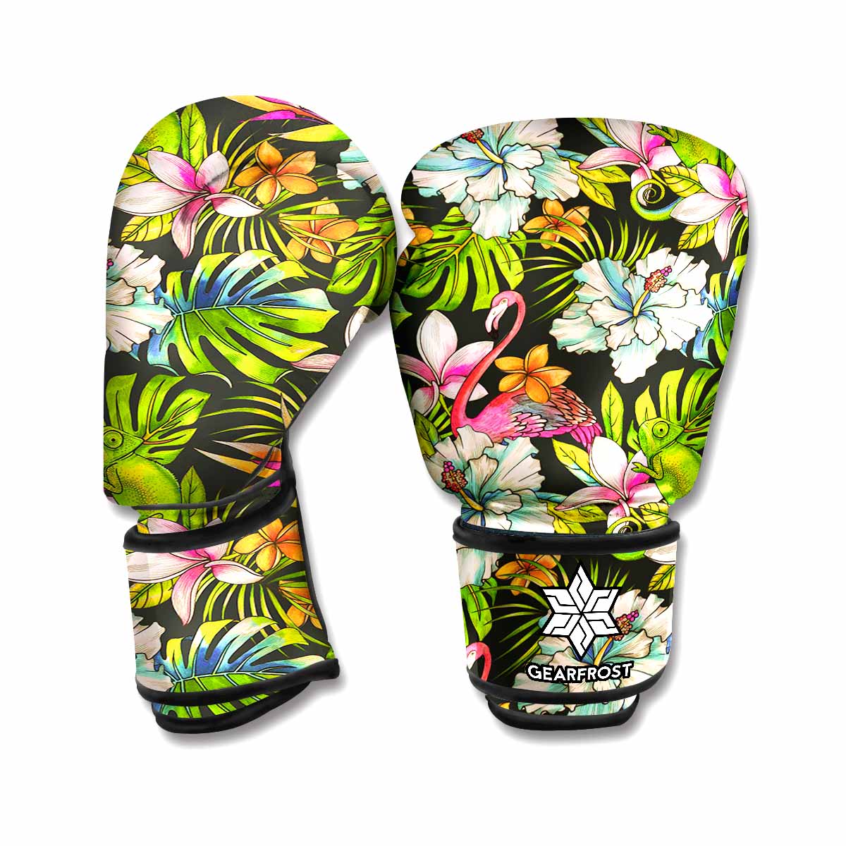 Hawaiian Aloha Tropical Pattern Print Boxing Gloves