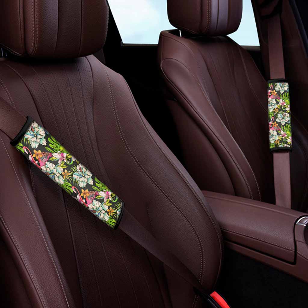 Hawaiian Aloha Tropical Pattern Print Car Seat Belt Covers