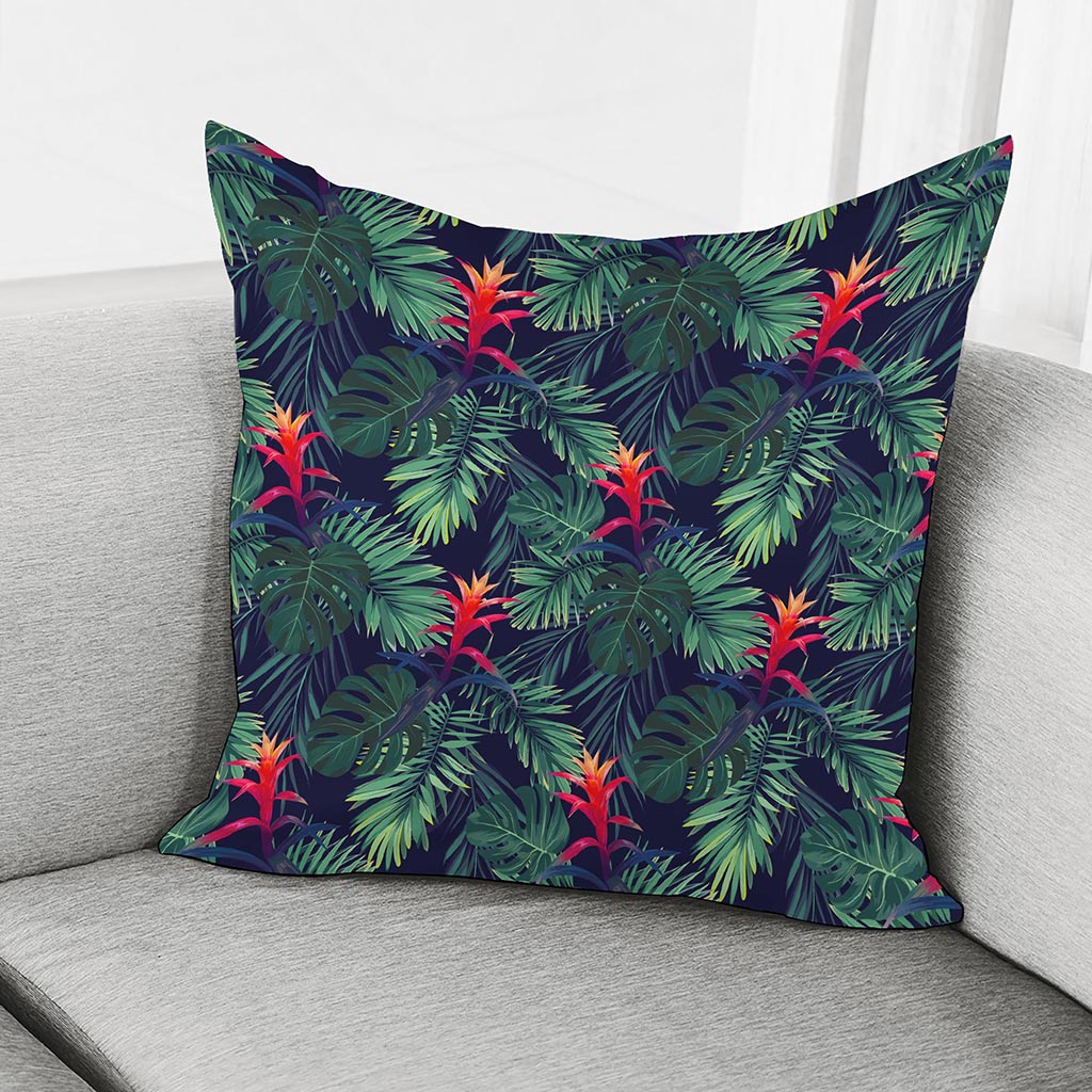 Hawaiian Palm Leaves Pattern Print Pillow Cover