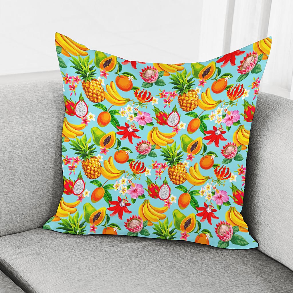 Hawaiian Tropical Fruits Pattern Print Pillow Cover