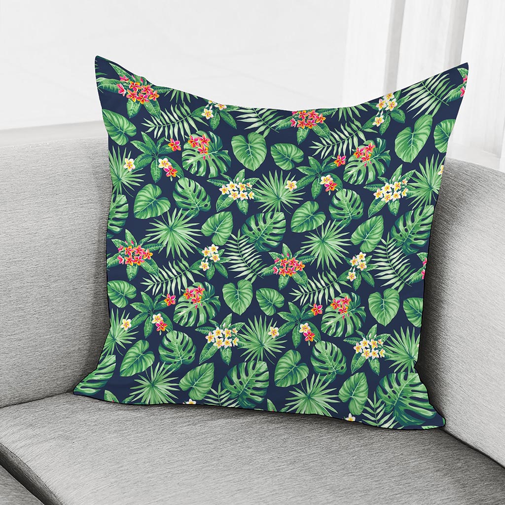 Hawaiian Tropical Leaves Pattern Print Pillow Cover