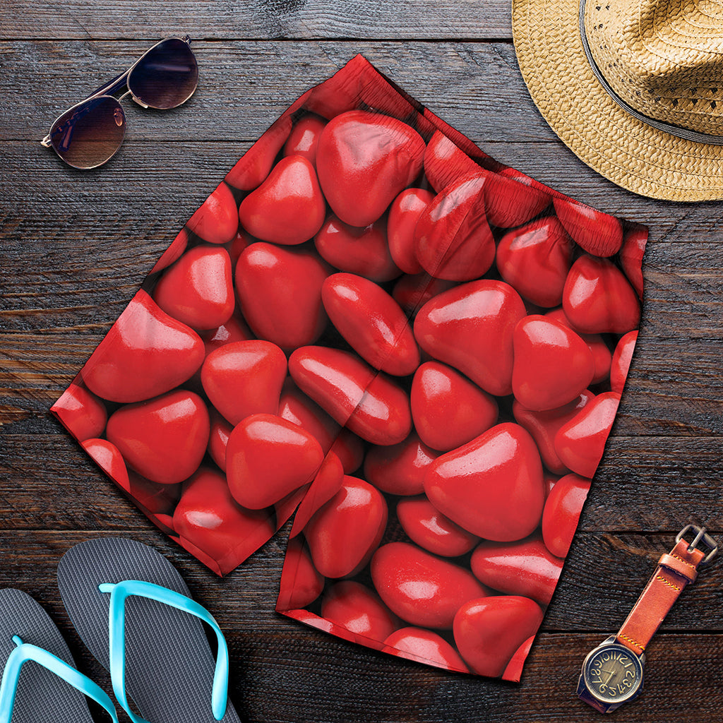 Heart Chocolate Candy Print Men's Shorts