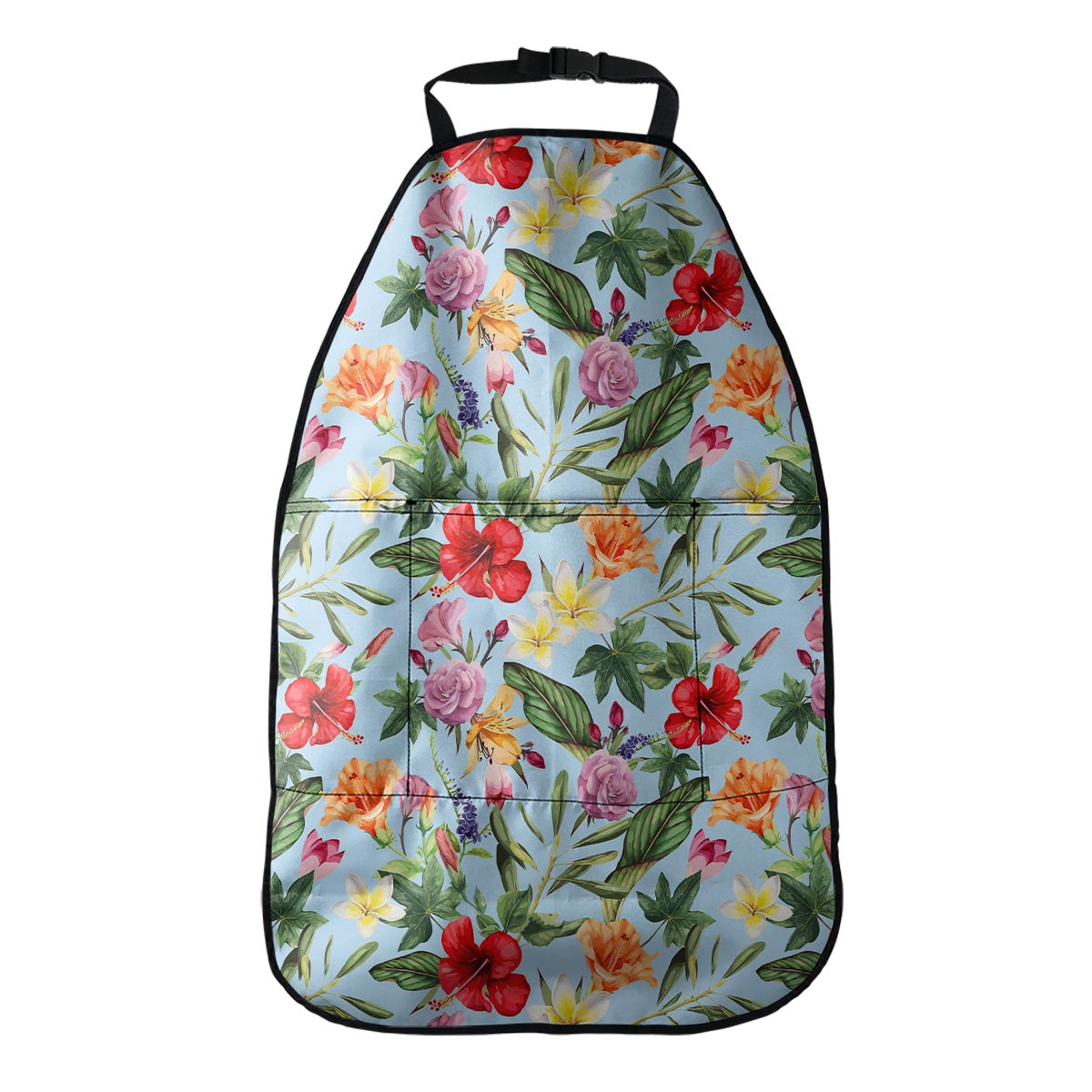 Hibiscus Flower Floral Pattern Print Car Seat Organizers