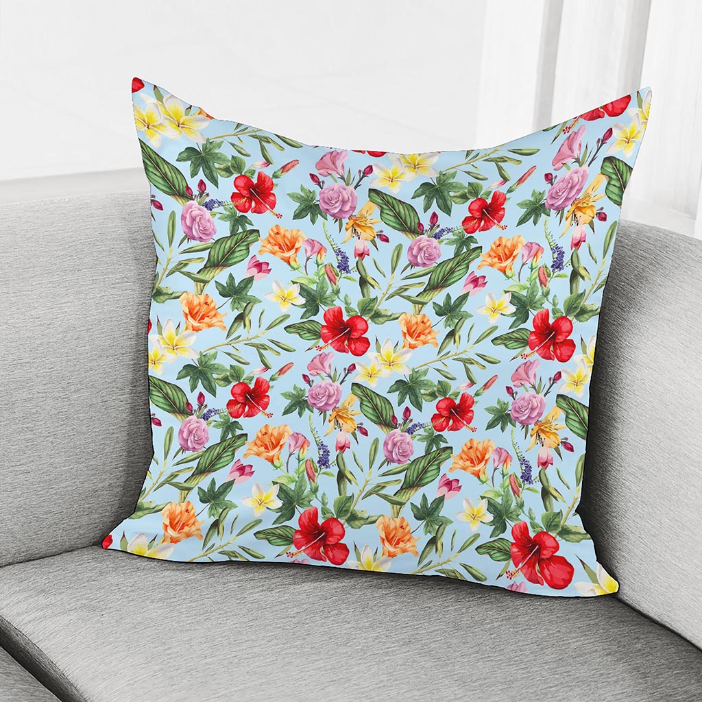 Hibiscus Flower Floral Pattern Print Pillow Cover
