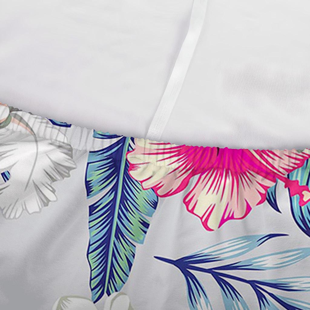 Hibiscus Orchids Hawaii Pattern Print Sofa Cover