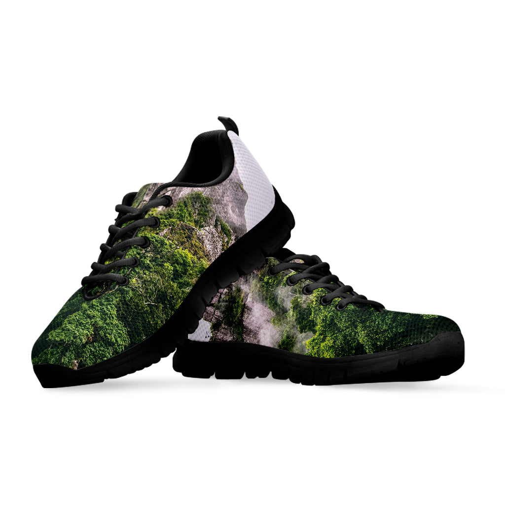 High Mountain Print Black Sneakers