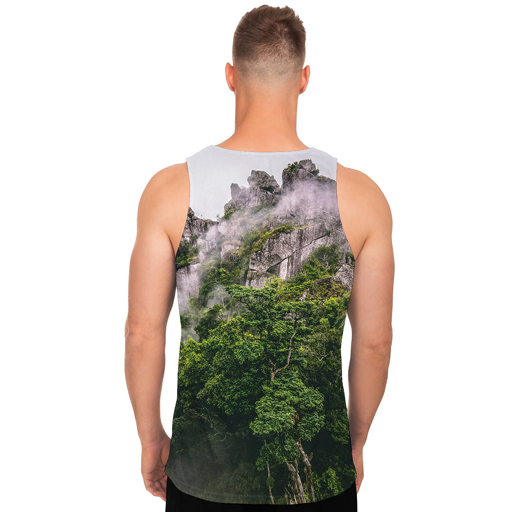 High Mountain Print Men's Tank Top
