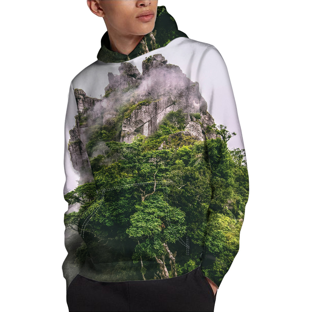 High Mountain Print Pullover Hoodie