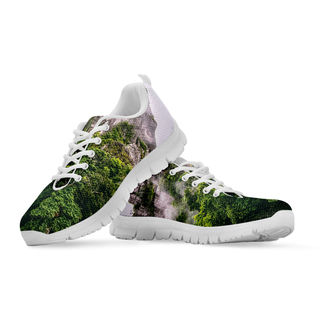 High Mountain Print White Sneakers