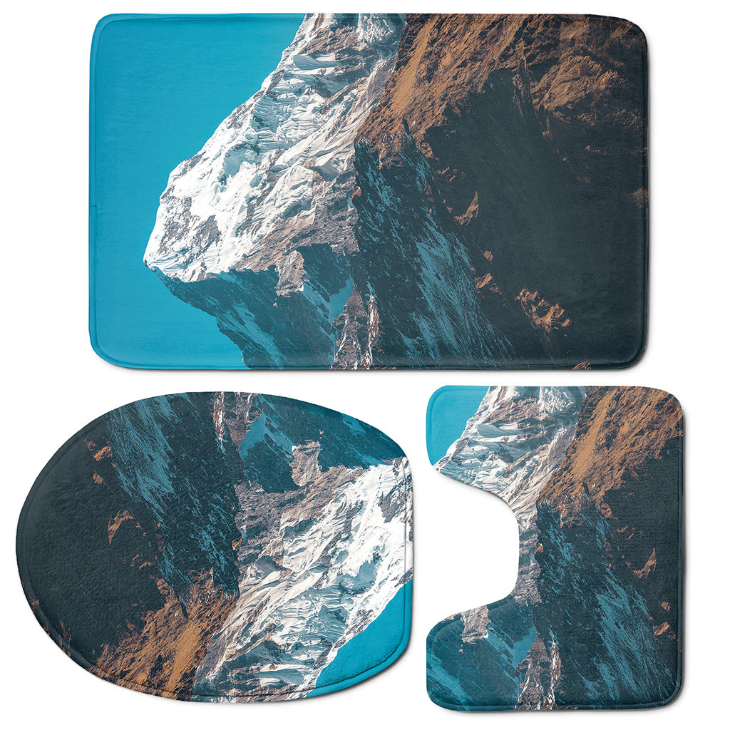 Himalaya Mountain Print 3 Piece Bath Mat Set