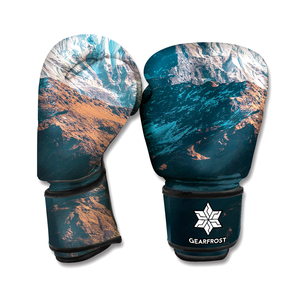 Himalaya Mountain Print Boxing Gloves