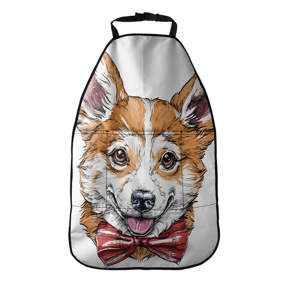 Hipster Pembroke Welsh Corgi Print Car Seat Organizers