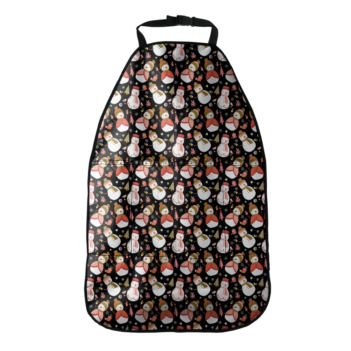 Holiday Snowman Pattern Print Car Seat Organizers