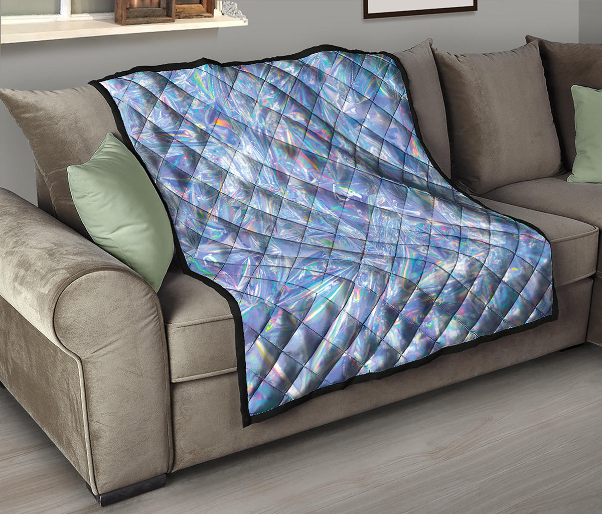 Holographic Artwork Print Quilt
