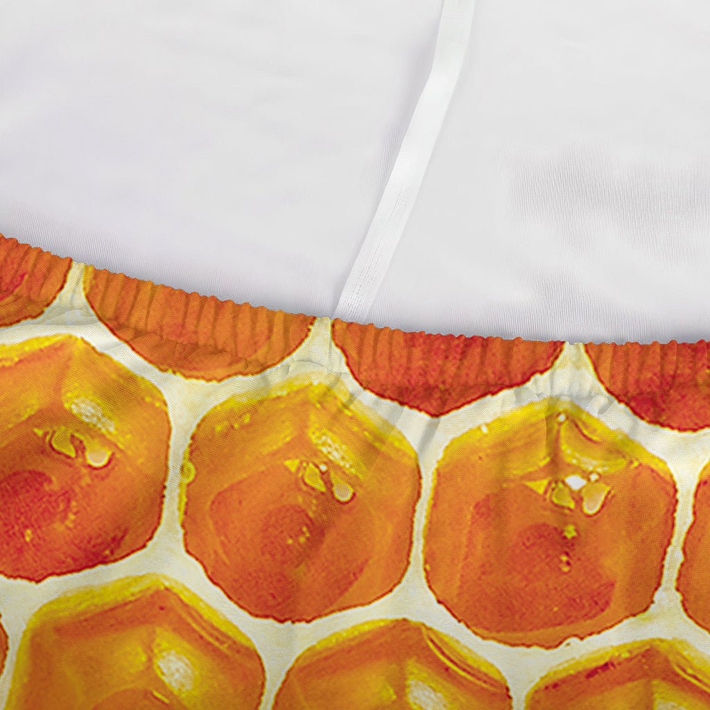 Honey Bee Hive Print Sofa Cover