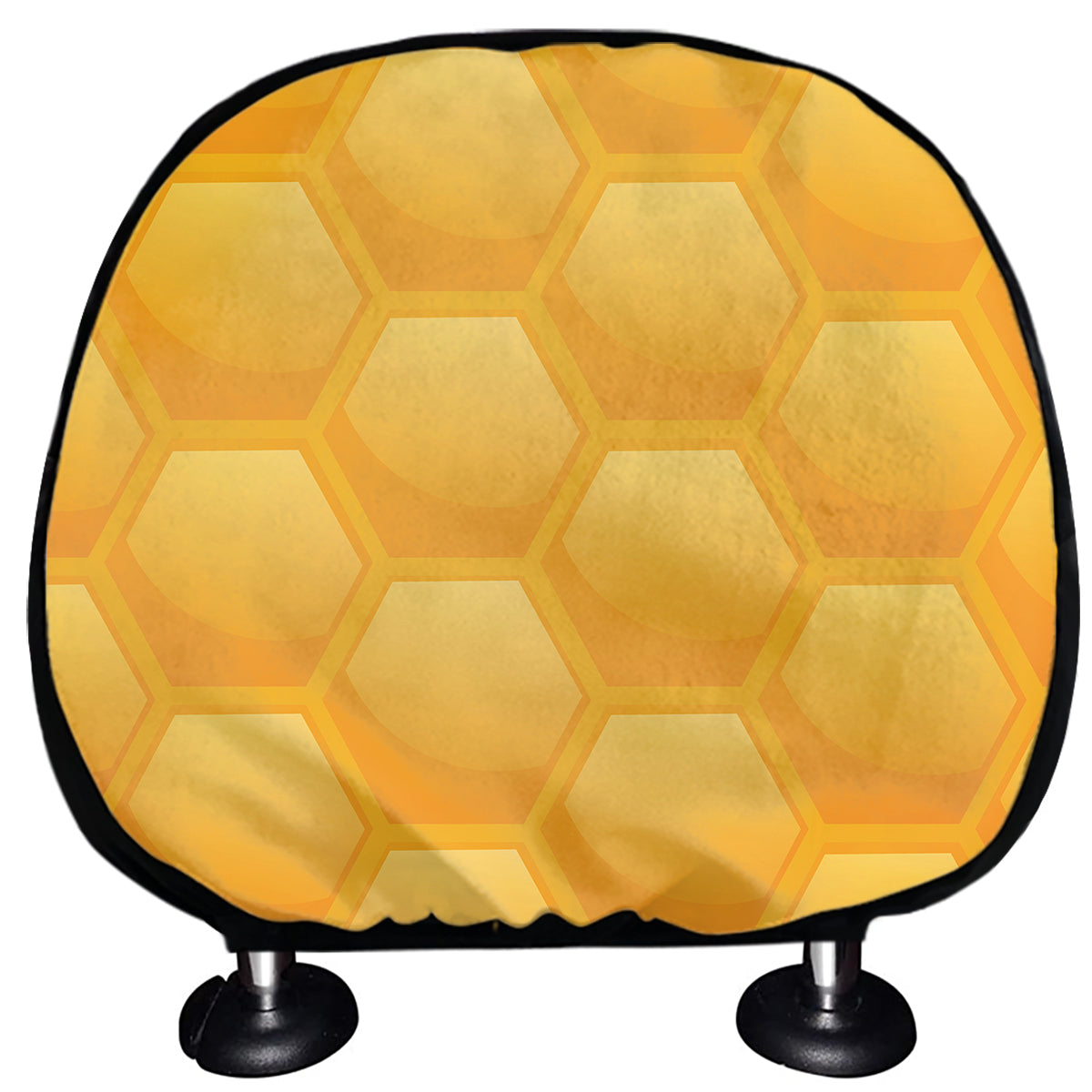 Honeycomb Pattern Print Car Headrest Covers