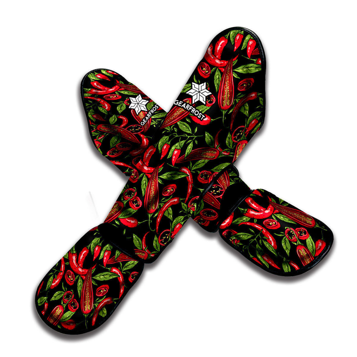 Hot Chili Peppers Pattern Print Muay Thai Shin Guard