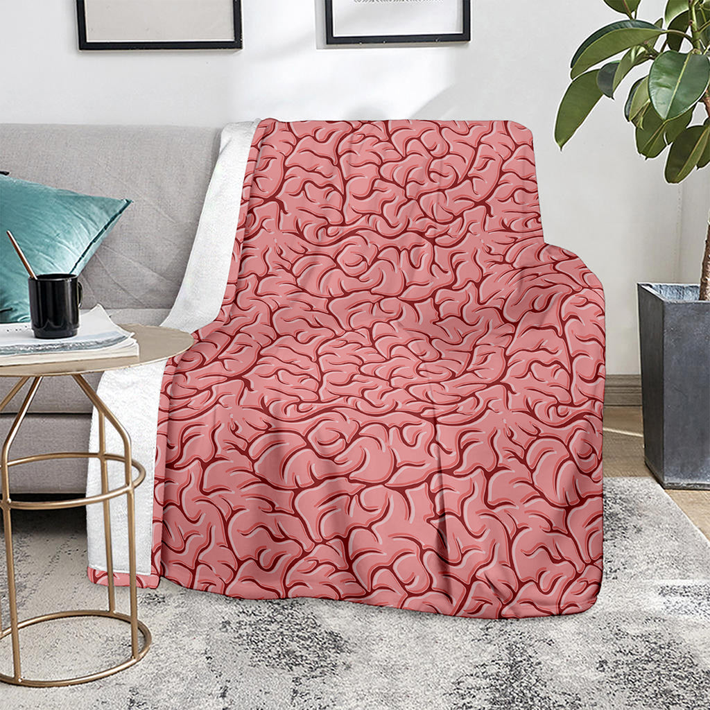 Human Brain Print Blanket