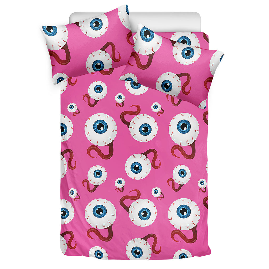 Human Eyeball Pattern Print Duvet Cover Bedding Set