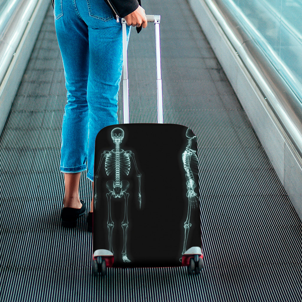 Human Skeleton X-Ray Print Luggage Cover