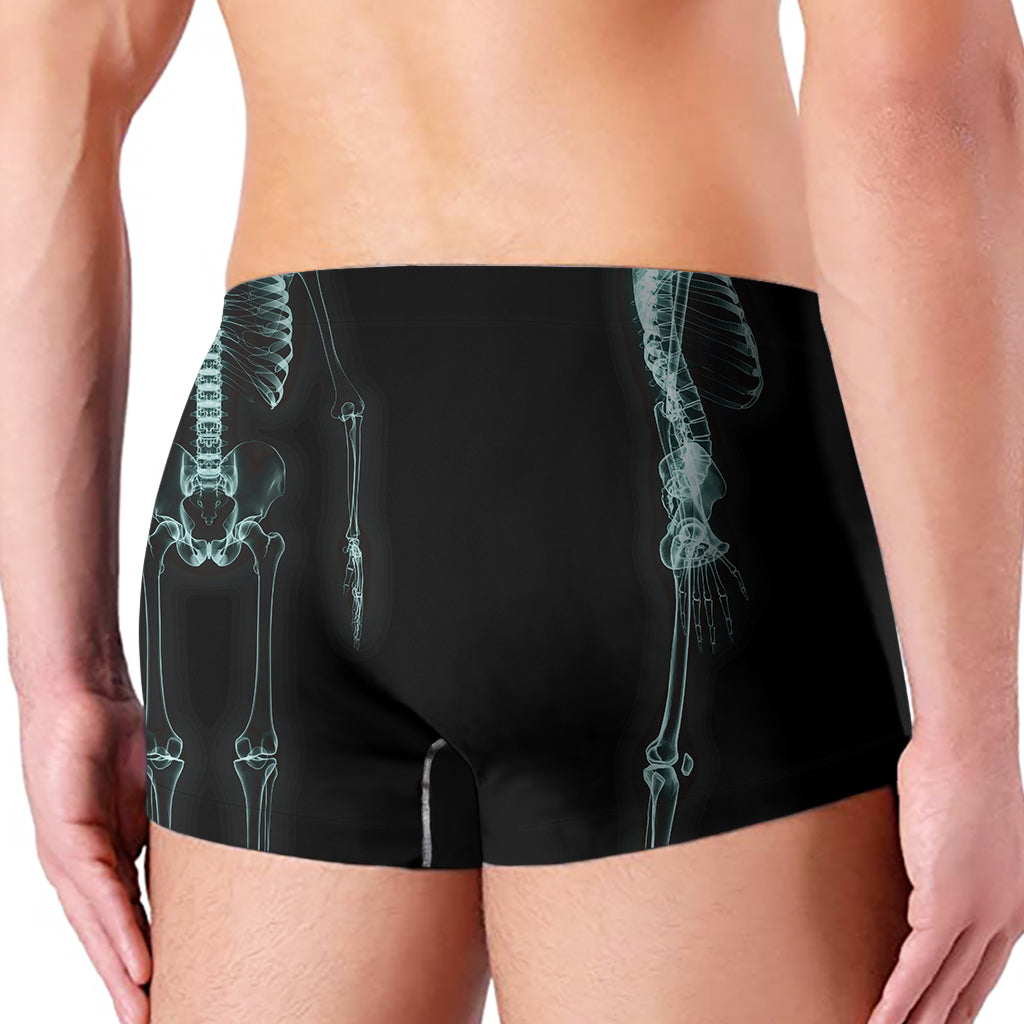 Human Skeleton X-Ray Print Men's Boxer Briefs
