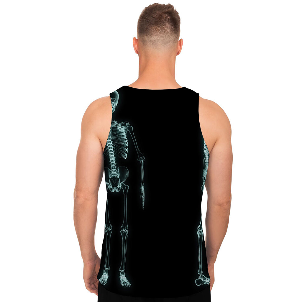 Human Skeleton X-Ray Print Men's Tank Top