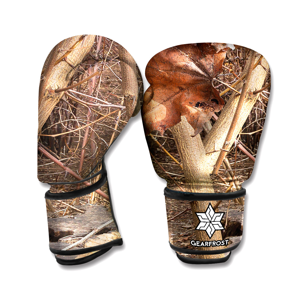 Hunting Camo Pattern Print Boxing Gloves