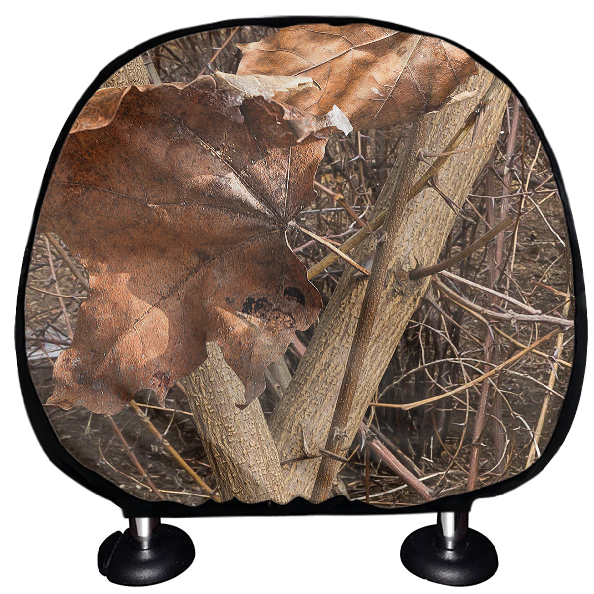 Hunting Camo Pattern Print Car Headrest Covers
