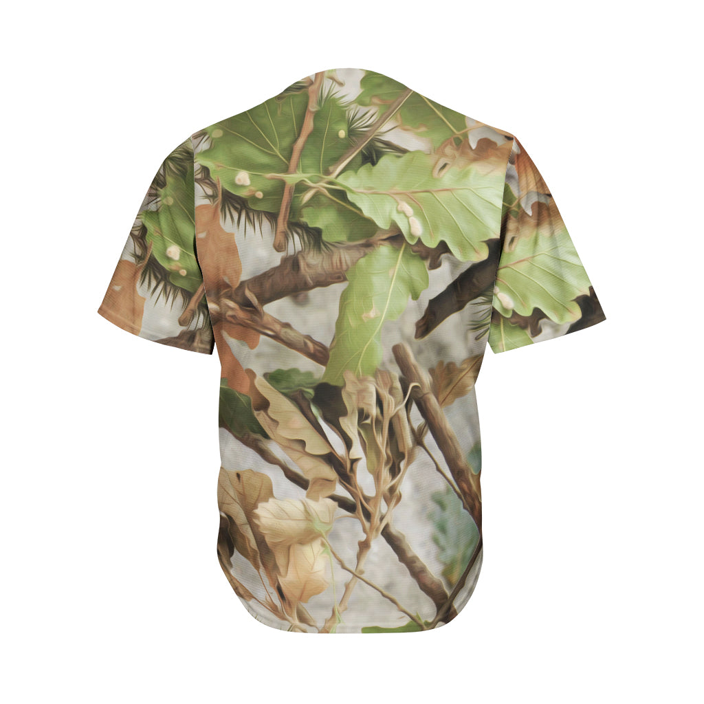 Hunting Camouflage Pattern Print Men's Baseball Jersey