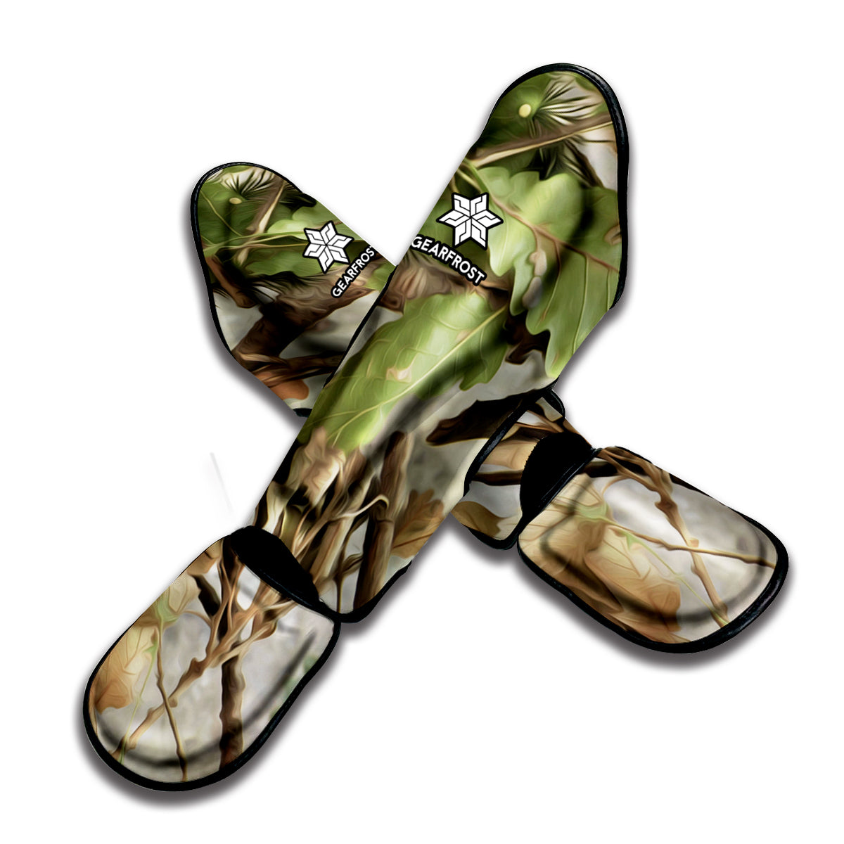 Hunting Camouflage Pattern Print Muay Thai Shin Guard