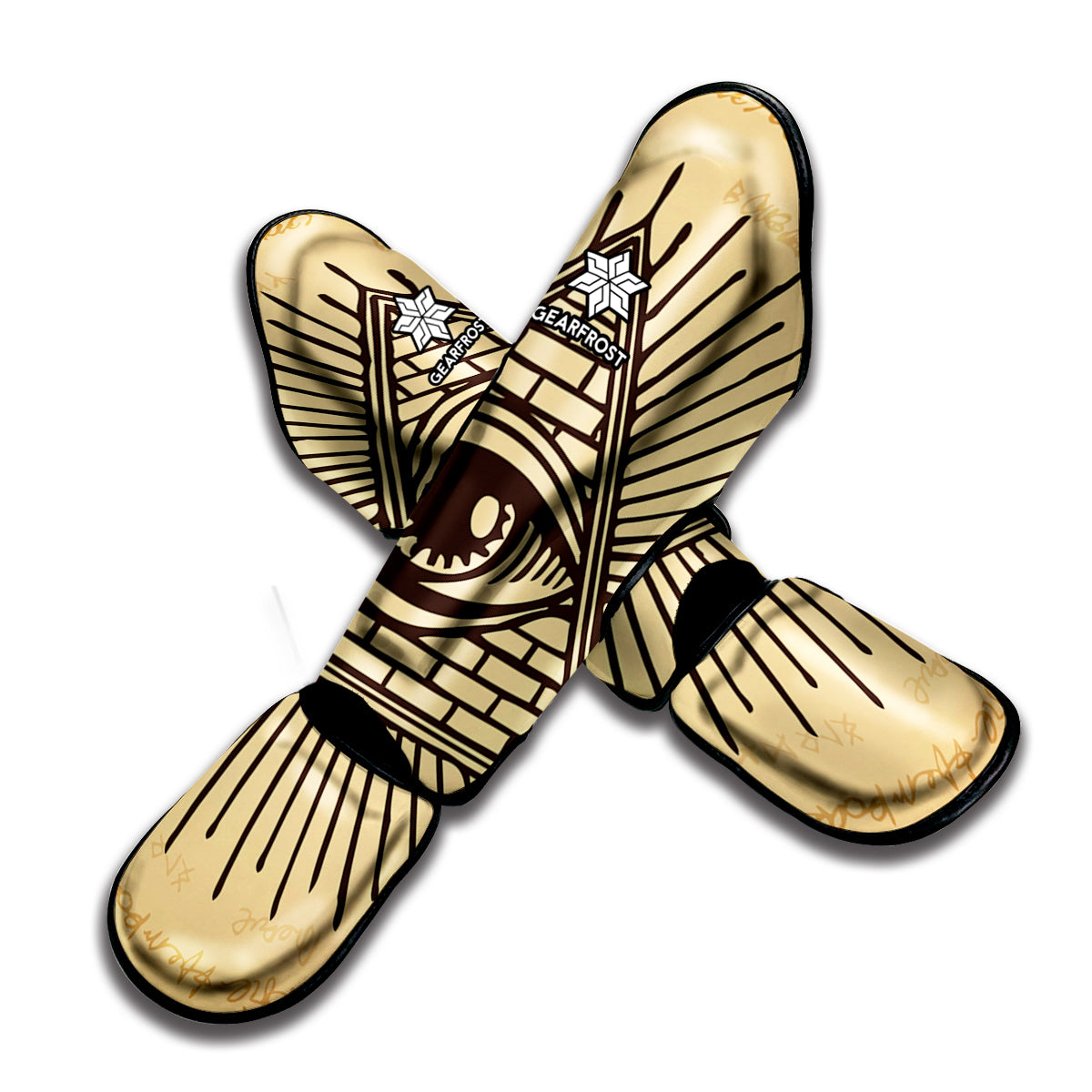 Illuminati Eye Print Muay Thai Shin Guard