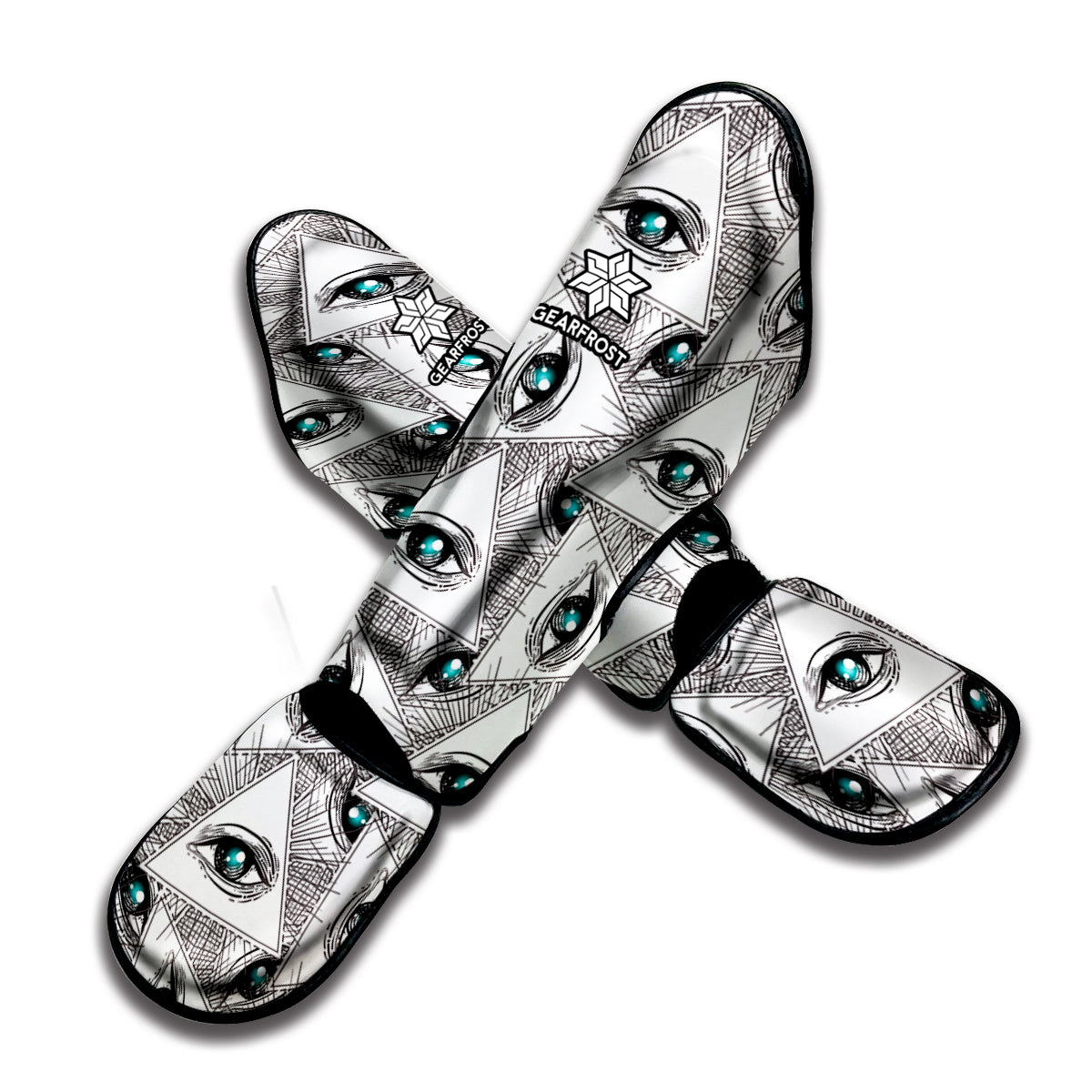 Illuminati Pattern Print Muay Thai Shin Guard