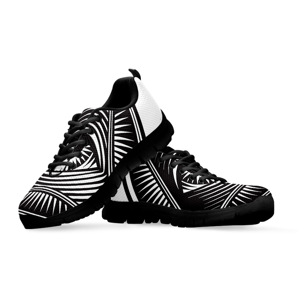 Illuminati Symbol Print Black Sneakers