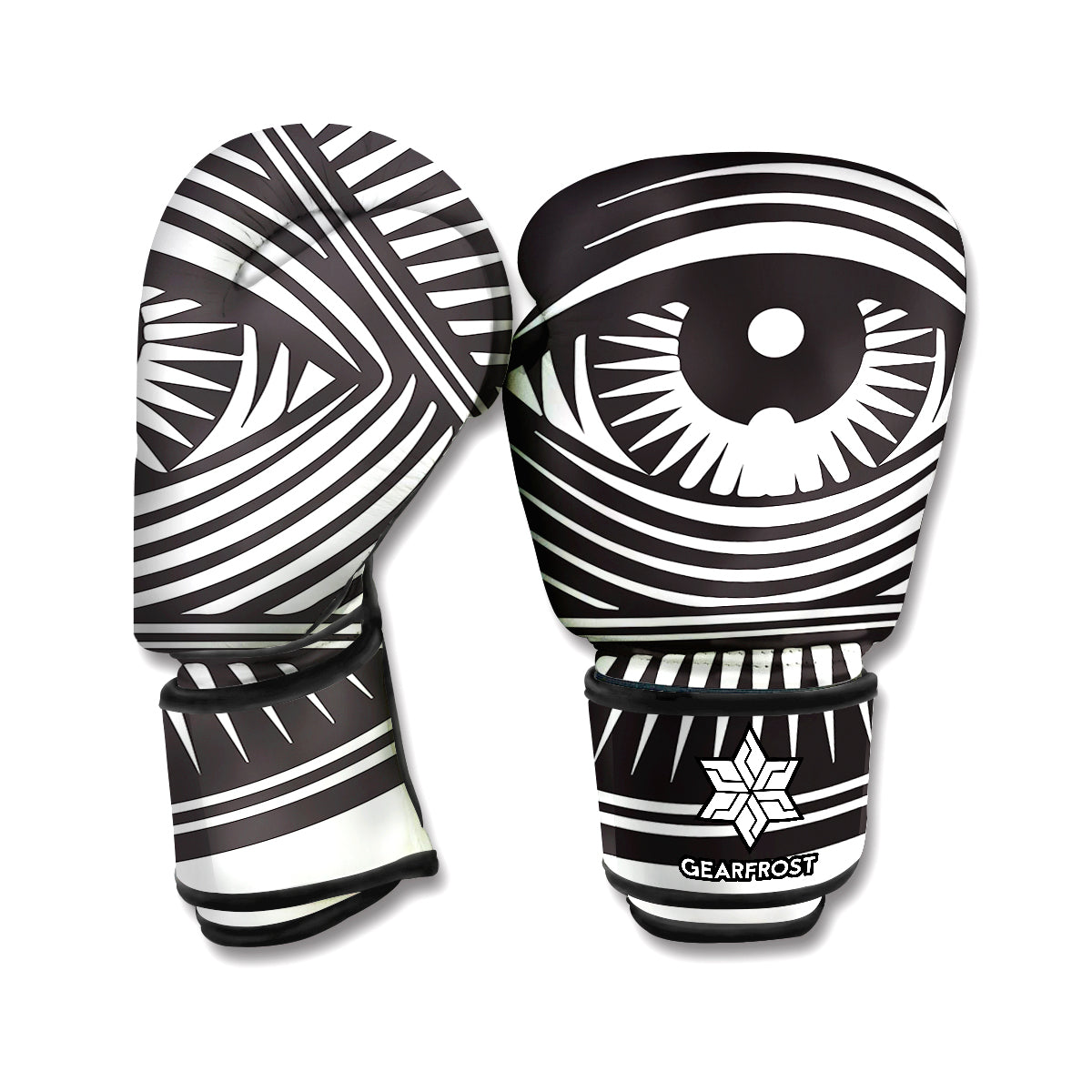 Illuminati Symbol Print Boxing Gloves