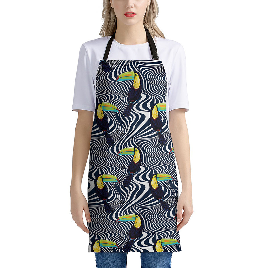 Illusion Toucan Print Apron