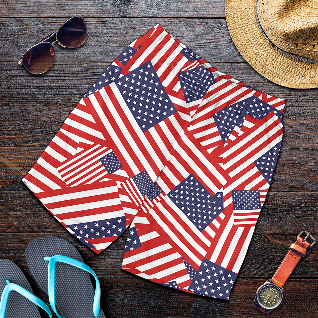 Independence Day USA Flag Pattern Print Men's Shorts