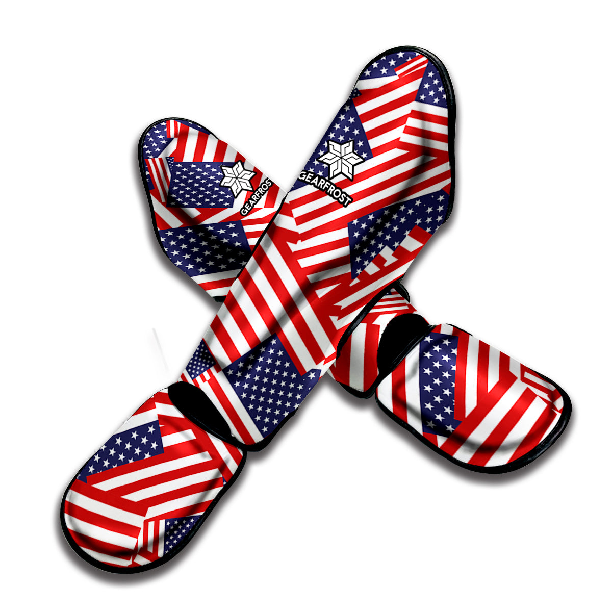 Independence Day USA Flag Pattern Print Muay Thai Shin Guard