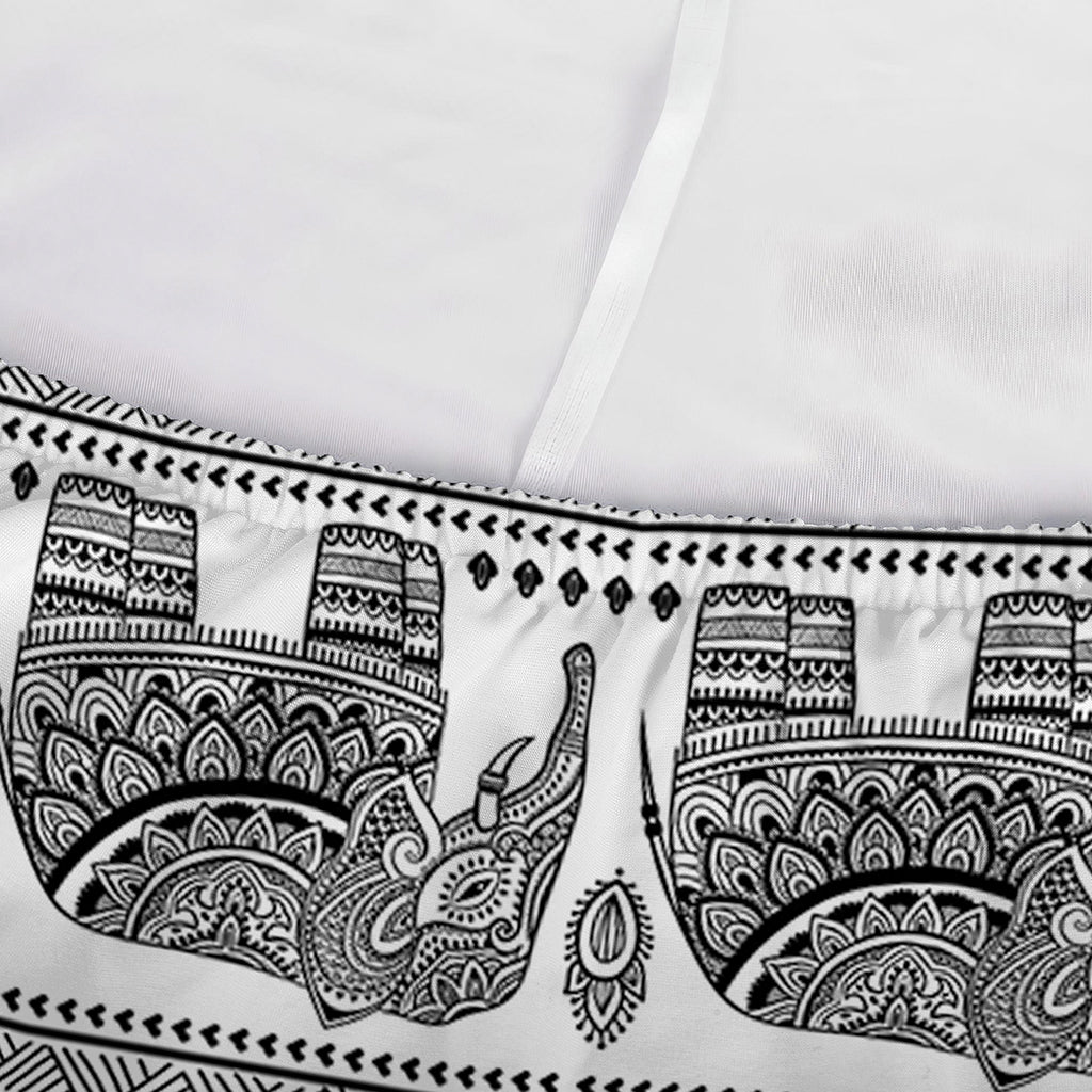 Indian Bohemian Elephant Pattern Print Sofa Cover
