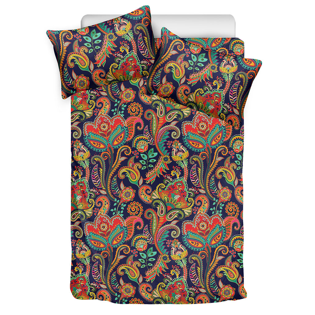 Indian Paisley Pattern Print Duvet Cover Bedding Set