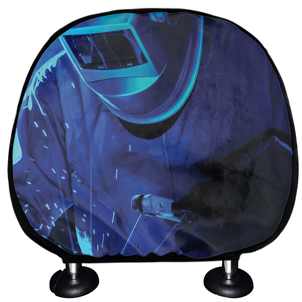 Industrial Welder Print Car Headrest Covers